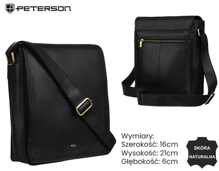 Torba skórzana PTN LARS-NDM Black