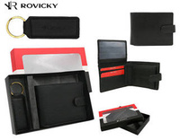 Leatherette wallet & key ring set ROVICKY R-SET-M-N003L