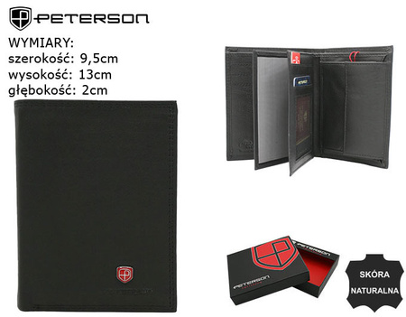Portfel skórzany PTN MR-14-CN BLACK