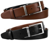 Gift Set: Reversible Leather Men's Belt + 2 Buckles Peterson PTN KL-B006-S001