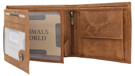 RFID leather wallet Always Wild N992L-CHM-ROD