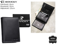 Portfel męski skórzany 0001-RVD Black