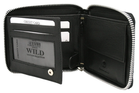 Men's leather wallet N992Z-GV BLACK