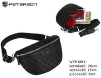 Saszetka skórzana PETERSON PTN NER-376-SNC