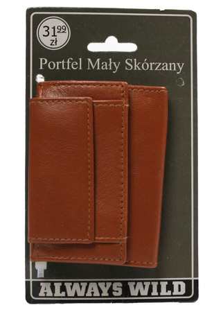 Portfel męski skórzany Blister 1404-BL Cognac