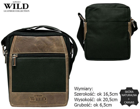 Torba skóra+canvas ALWAYS WILD 251-MHC