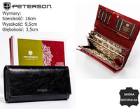 Portfel skórzany RFID PETERSON PTN PL-490 Black