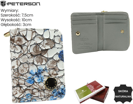 Portfel damski skóra+PU PTN PH33-LFL Blue