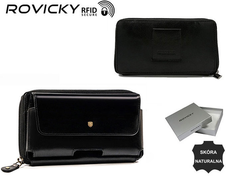 Saszetka na paske skórzana CPR-043-RVT Black