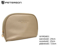 Leatherette make-up bag PETERSON PTN KOS-DA-6