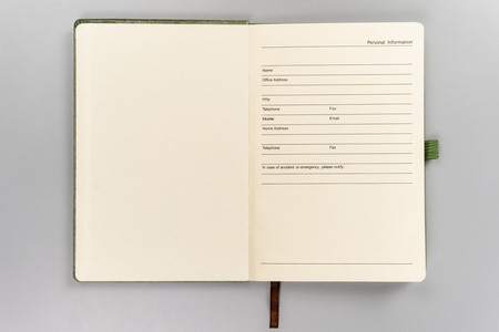 Notes w linie A5 Green