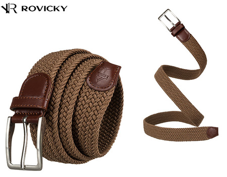 Pasek Parciany R-PAR-PU-115 Beige-Brown