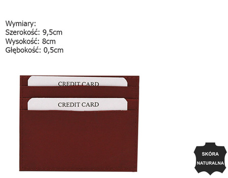 Skórzane etui na karty CC323-ACL Red
