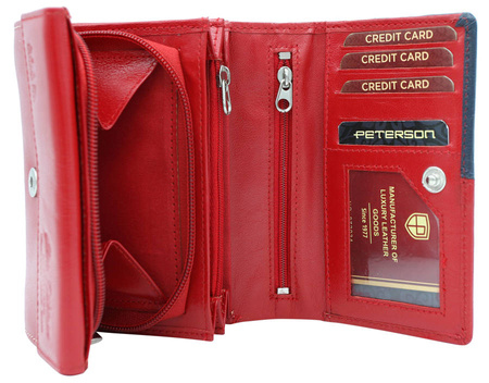 PETERSON PTN RD-02-GCL-Y RFID leather wallet