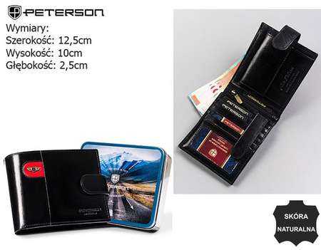 Portfel męski skórzany PTN 22305L-VT-E