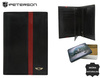 Men's leather wallet PTN N74-VTP BL-RED