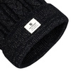 Women's Hat with Detachable Pom-Pom Peterson PTN HAT-06 Black