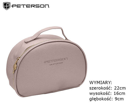Kosmetyczka z eko skóry PETERSON PTN KOS-DA-4