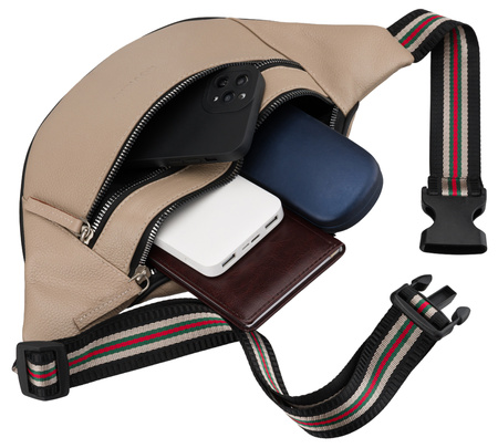 Saszetka skórzana R-3006-CLB Beige