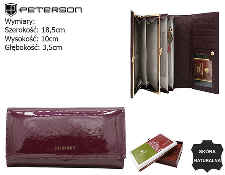 Portfel damski skórzany PTN 42122-SH Purple