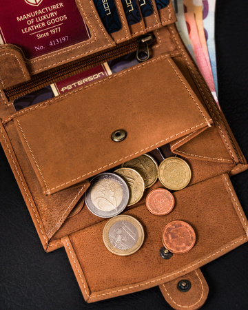 Leather Wallet PTN 333Z 2-1-5 Cognac