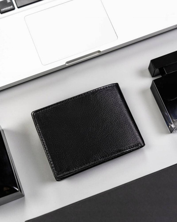 Men’s Gift Set: Leather Wallet and Keychain ROVICKY R-SET-M-N003-GVT