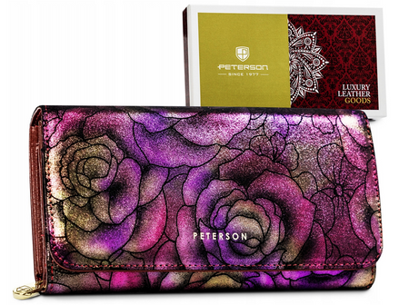 Portfel skórzany RFID PETERSON PTN 421077-MD