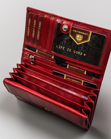 PETERSON PTN RD-08-GCL-S RFID leather wallet