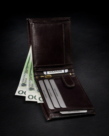 ROVICKY 1567-03-BOR RFID leather wallet