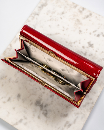 Portfel damski skórzany PTN PH22-1-SH Red