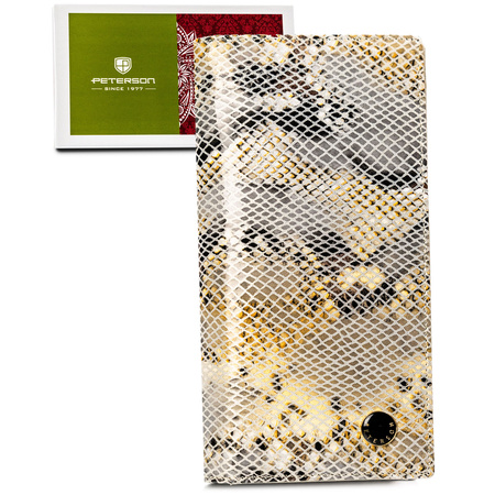 Portfel damski skórzany PTN 421431-SFL Beigie