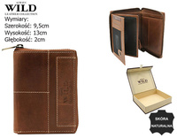 Portfel męski skórzany N4Z-HWM Brown