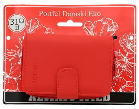 Portfel damski PU K-030B-BL Red