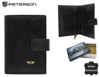 Portfel skórzany RFID PETERSON PTN N74L-VT