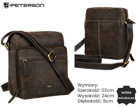 Torba skórzana PTN 8021-SCC Brown