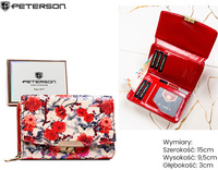 Portfel damski eko PTN 001-BKY White-Red