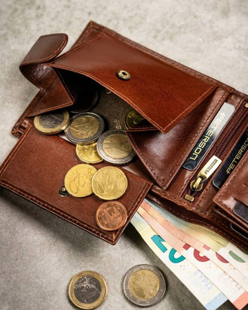 Zestaw prezentowy: skórzany portfel, etui ii brelok PETERSON PTN SET3-N992L-VT