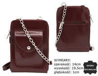 Leather bag 4822-SB Cherry