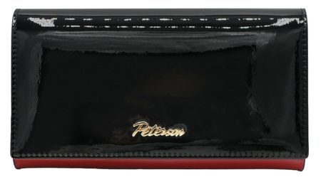 Portfel damski skórzany PTN 1N-411 Red+Black