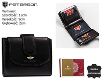 Portfel damski skórzany PTN 2516-BO Black