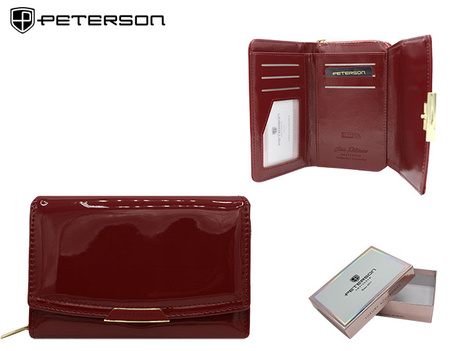 Portfel damski eko PTN 001-LAK Burgundy