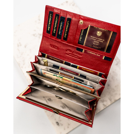 Portfel damski skórzany PTN BC-42122 Red