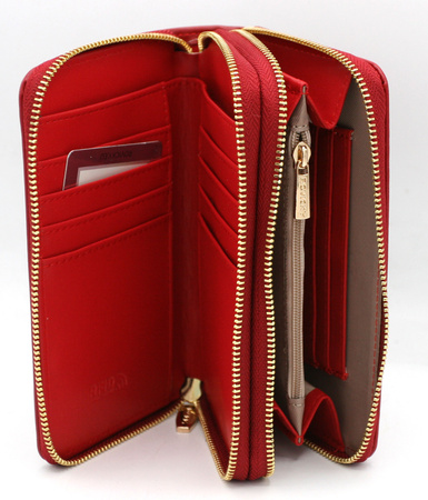 Portfel damski skórzany PTN 76112-BFBC Red