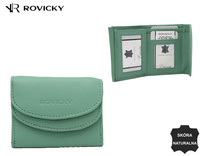 Portfel damski skórzany R-19-LFN Sea Foam