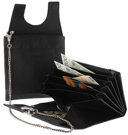 Portfel kelnerski skórzany 3999-C-PDM Black