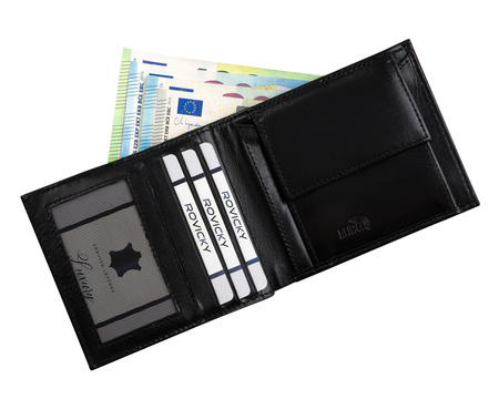 Portfel męski skórzany PTN N01-BCF Black