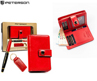 Damski zestaw prezentowy: portfel, długopis, brelok PTN ZDE-04 Red