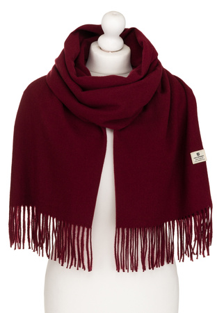Large Women's Scarf with Fringes Peterson PTN SPV73 Wine