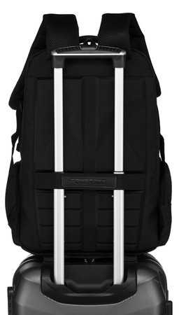 Laptop Backpack with Suitcase Handle Peterson PTN PTY-01 BLACK