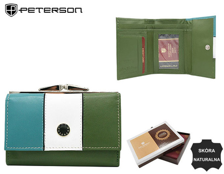 PETERSON PTN RD-18-GCL-S RFID leather wallet